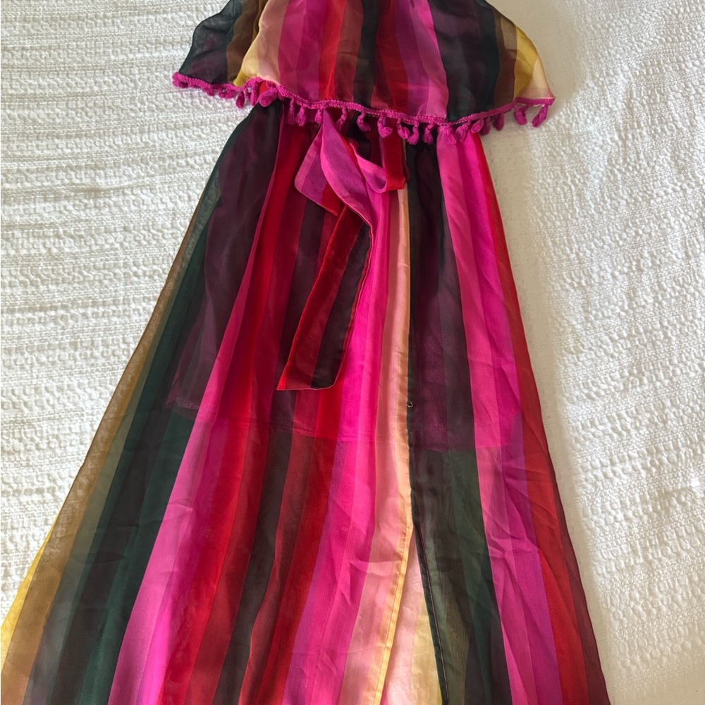 Vici Multicolor Striped Maxi Dress